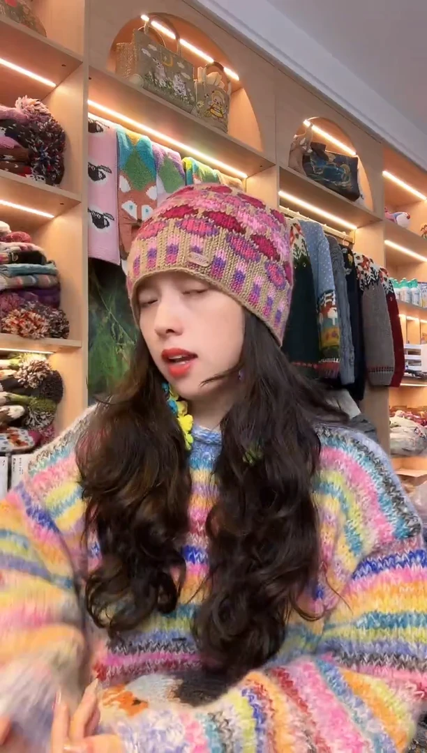 美丽奴软羊毛粉色水母（头围52-58）