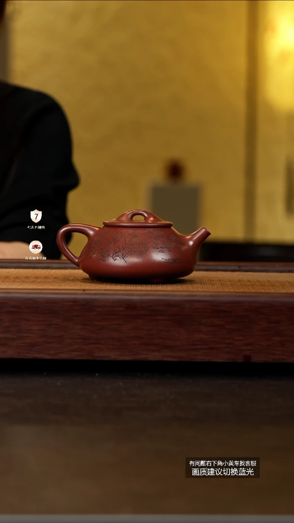 茶壶紫砂范家壶庄原矿大生龙血砂景舟石瓢（云水禅心）PL055