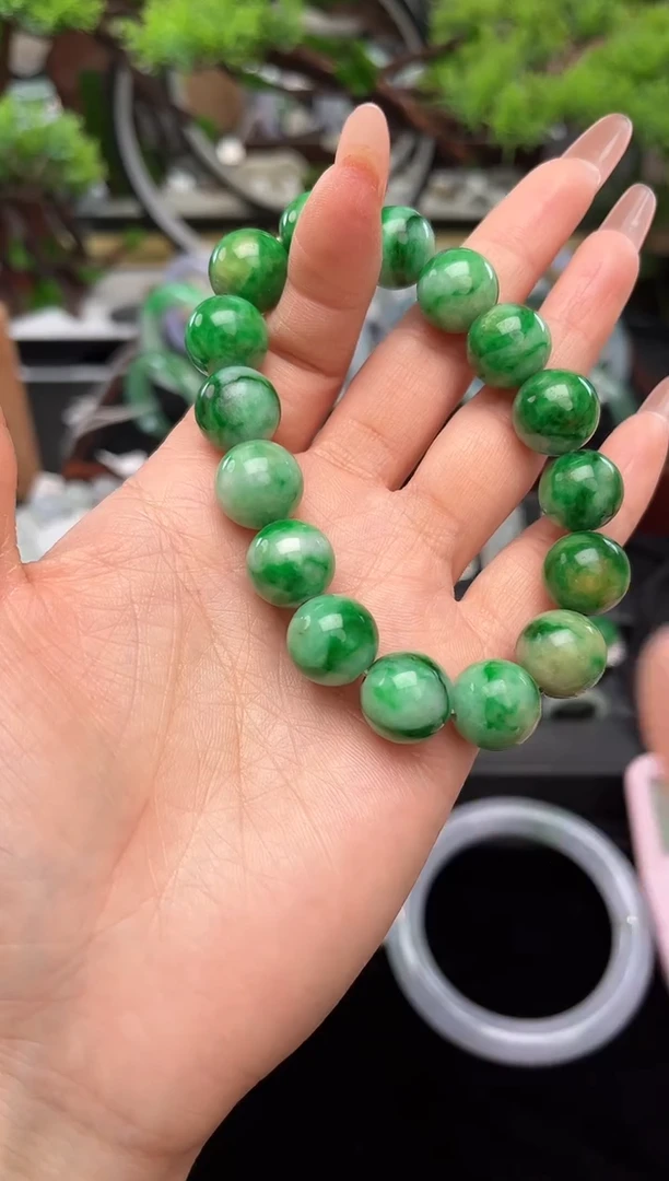 未镶嵌手串翡翠珠串