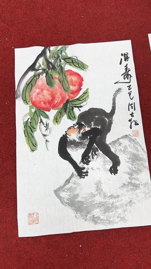 国画周大拙/国画/花鸟