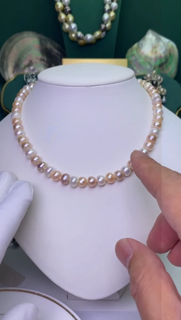 【闪购商品】淡水珍珠颈饰未镶嵌8-9