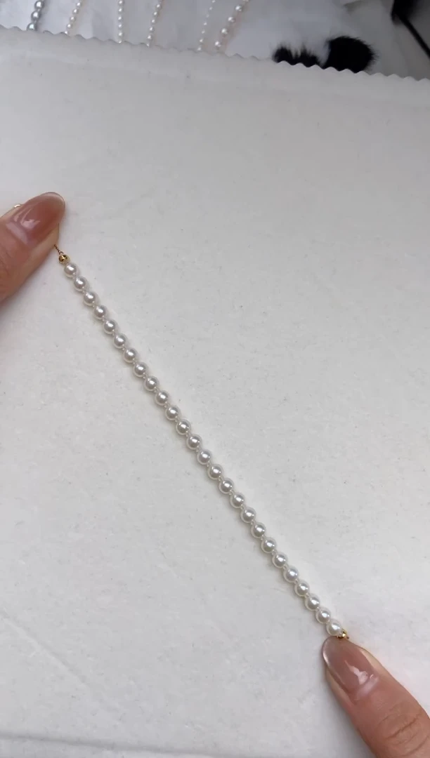 【闪购商品】海水珍珠手链18K金镶嵌4.5-5mm满串手链