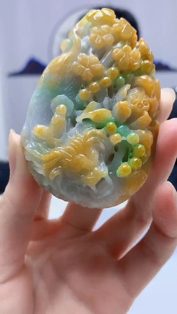 【闪购商品】定制翡翠未镶嵌5153zm-毛货挂件174