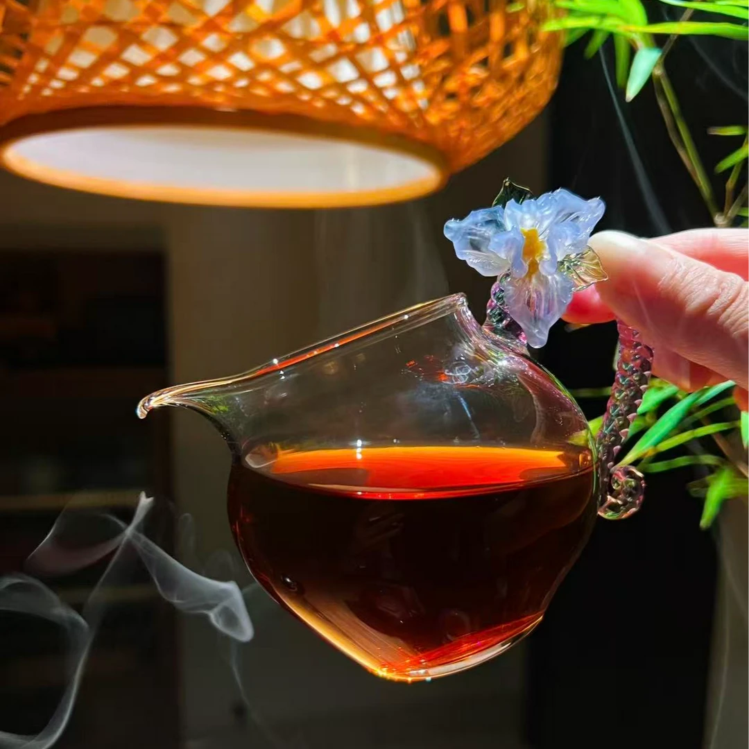 【瑶野造物专属链接】鸢尾花正宗公道杯分茶器公道杯高档最新款