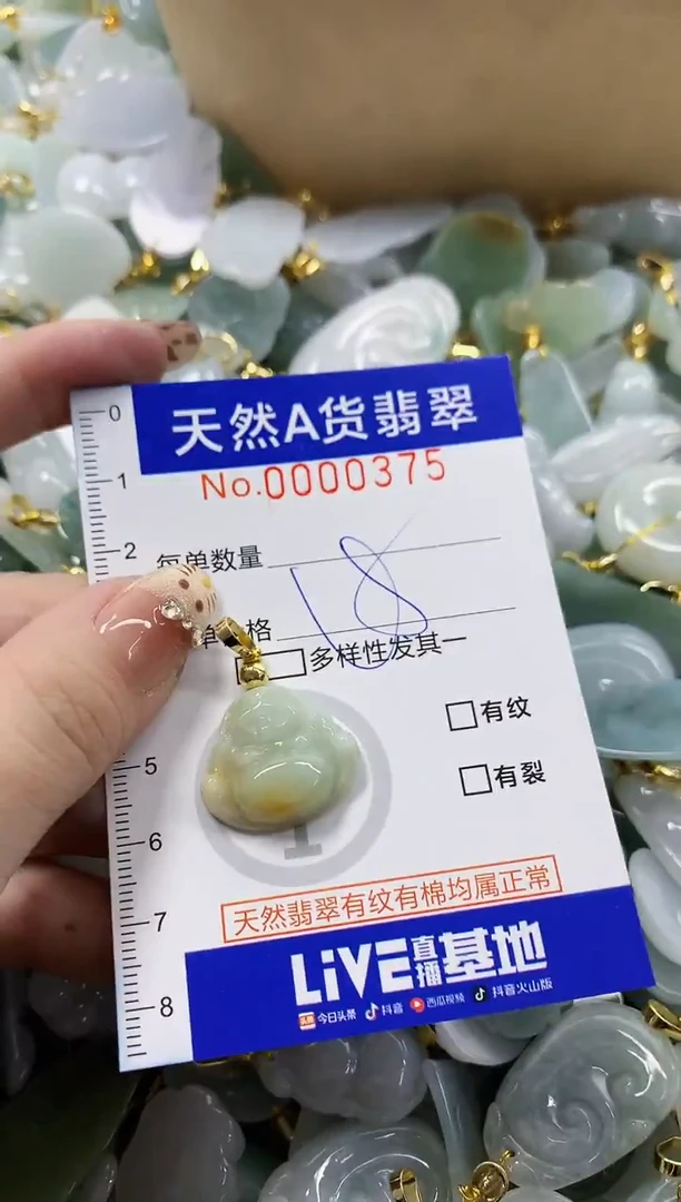 颈饰未镶嵌翡翠天然A货翡翠