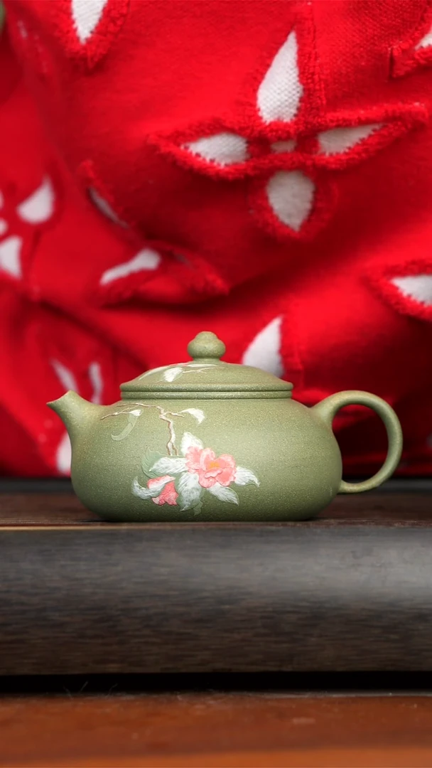 【闪购商品】紫砂茶壶豆青砂寒江壶