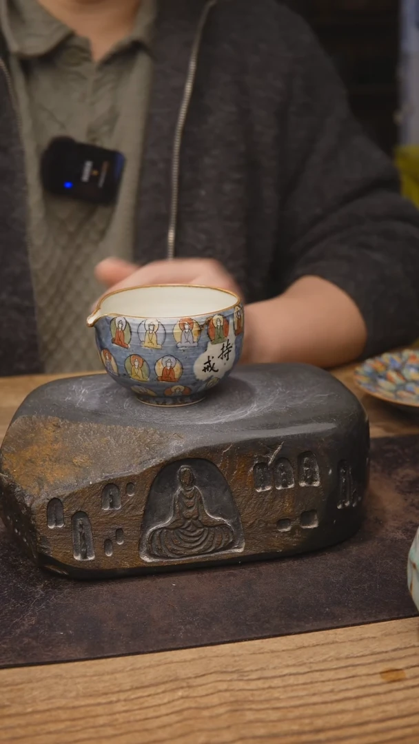 甘石陶艺千佛斗彩851