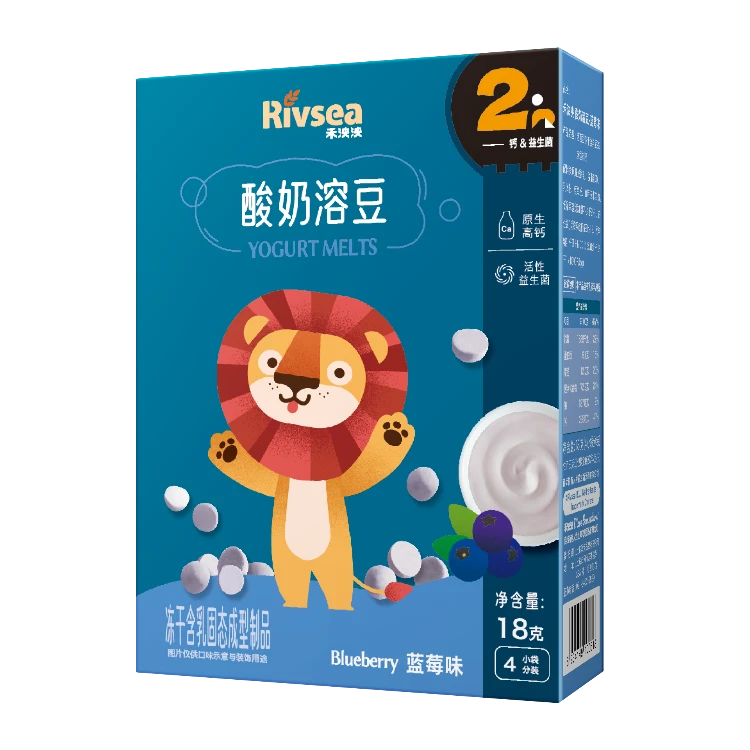 RIVSEA禾泱泱酸奶溶豆—蓝莓味18g