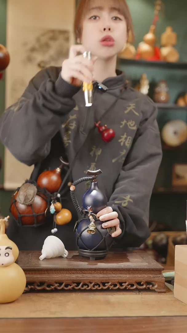 【闪购商品】45号精品天然大漆工艺防渗内胆酒葫芦~