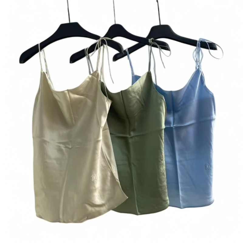 三色醋酸吊带内搭