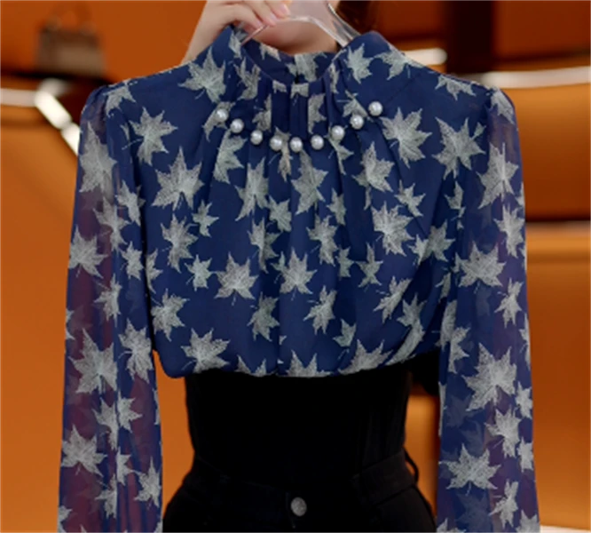 2025新款原版正品春夏气质钉珠衬衫女时尚宽松薄款气质上衣JA137