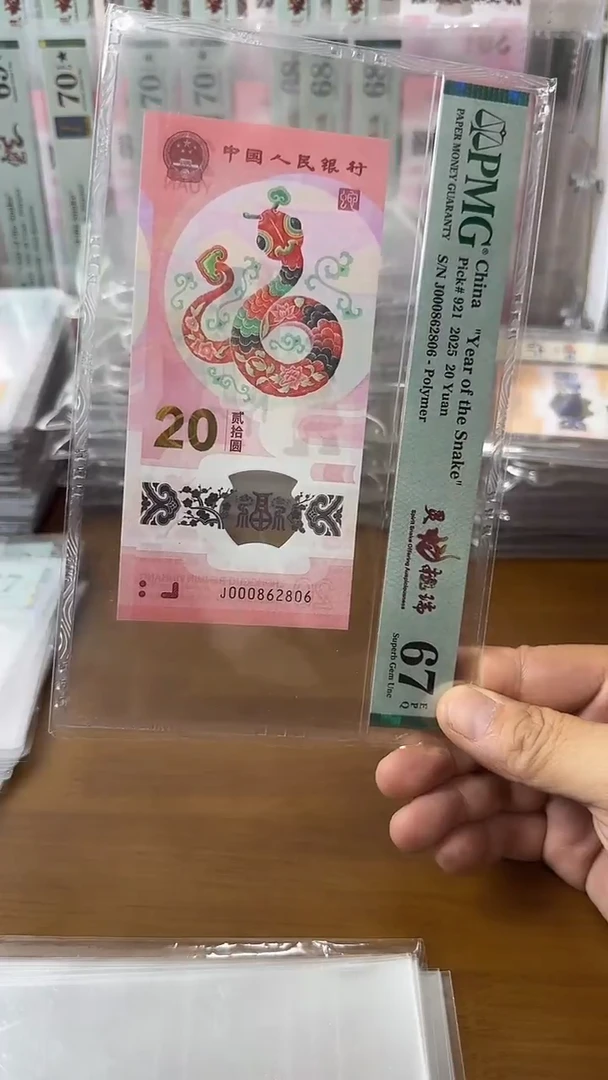塑料000862806蛇钞单张
