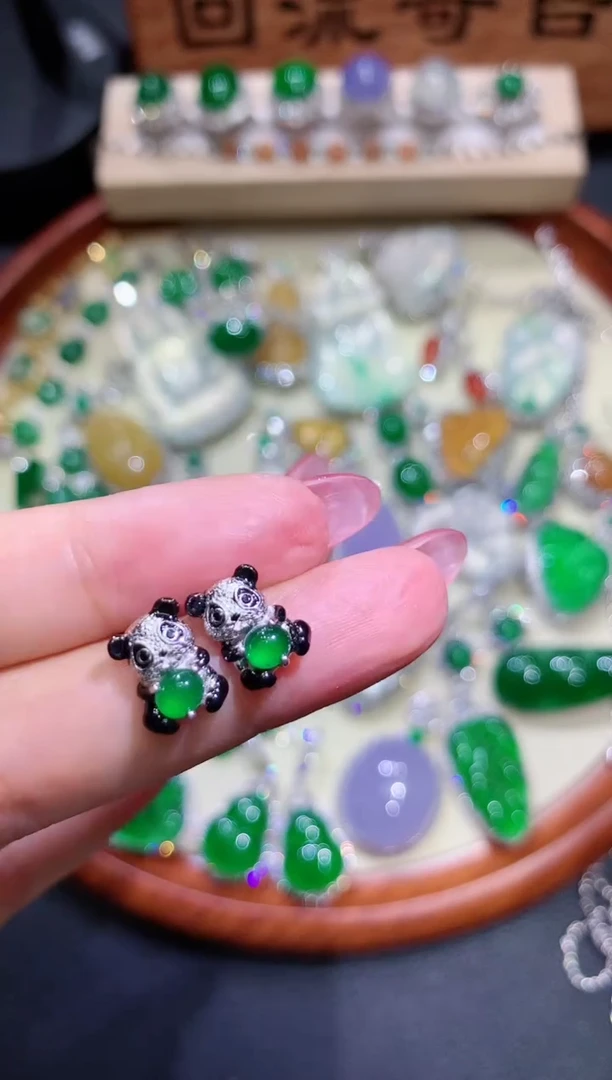 翡翠未镶嵌耳饰7团购多样性发其一