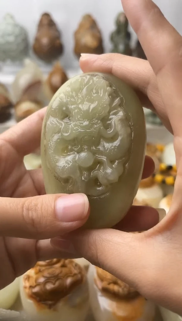 石材古青石棉纹正常不退换龙微瑕