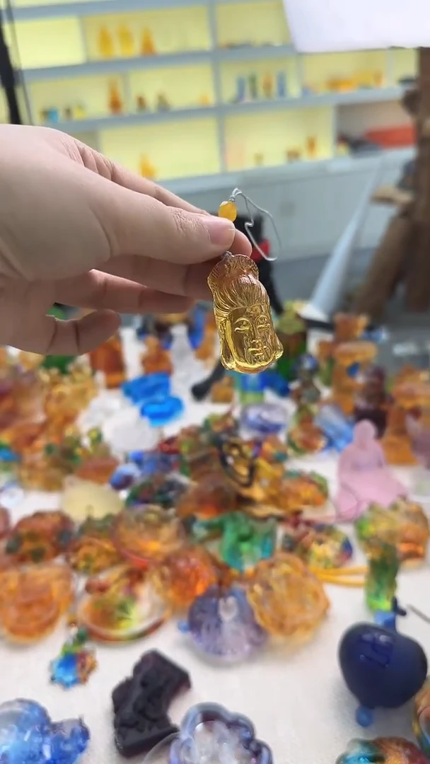 手工艺品琉璃观音手机链