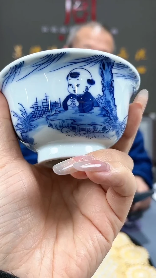 【闪购商品】官窑瓷画院520官窑瓷画院童子压手