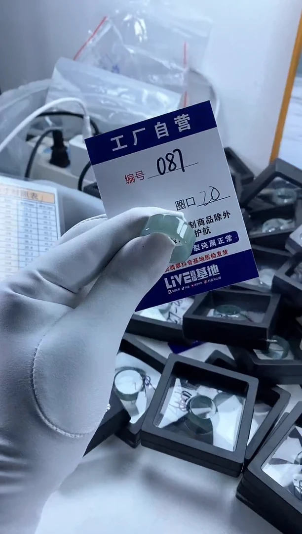 未镶嵌戒圈翡翠087
