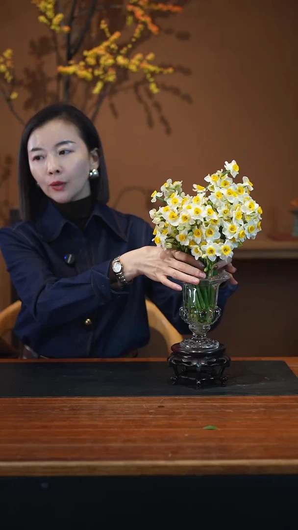 全部花朵水仙花高脚盆盆景盆景盆景