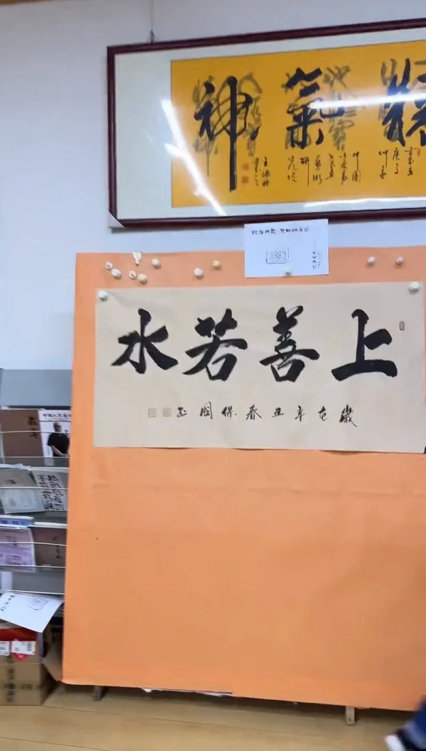书法上善若水作品张保国