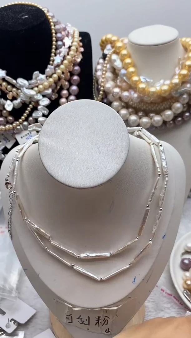 淡水珍珠钛钢颈饰142