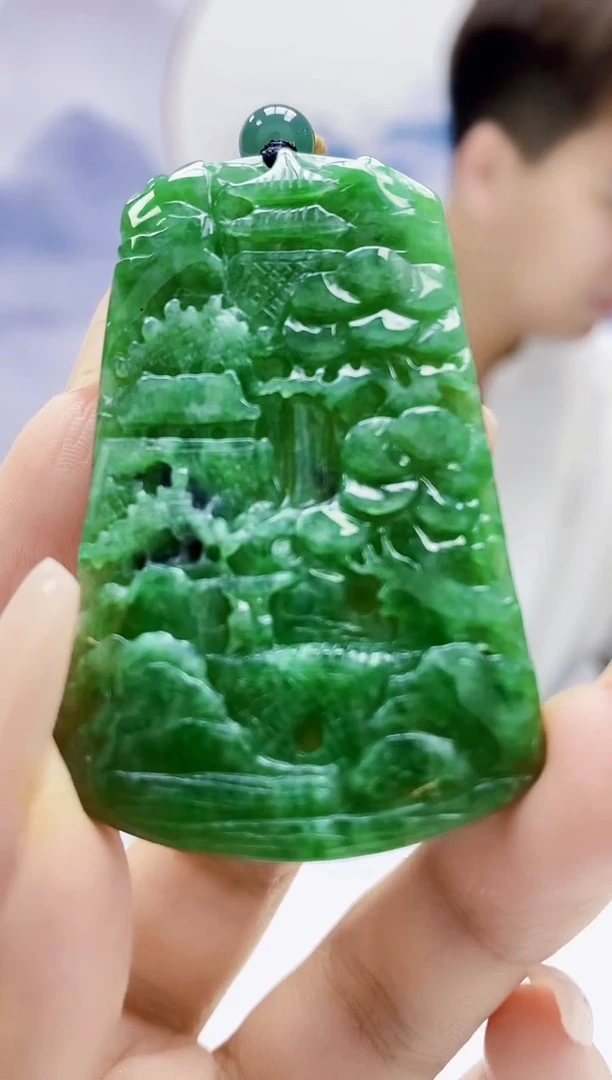 定制翡翠未镶嵌4868xx-毛货挂件49