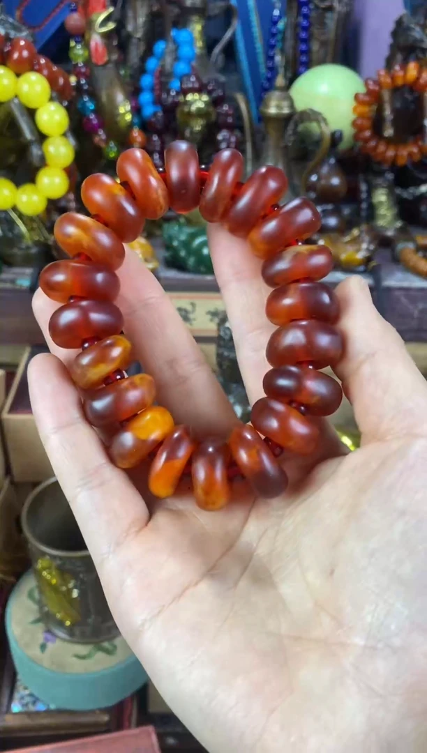 【闪购商品】蜜蜡手链未镶嵌猪妹精品专属链接