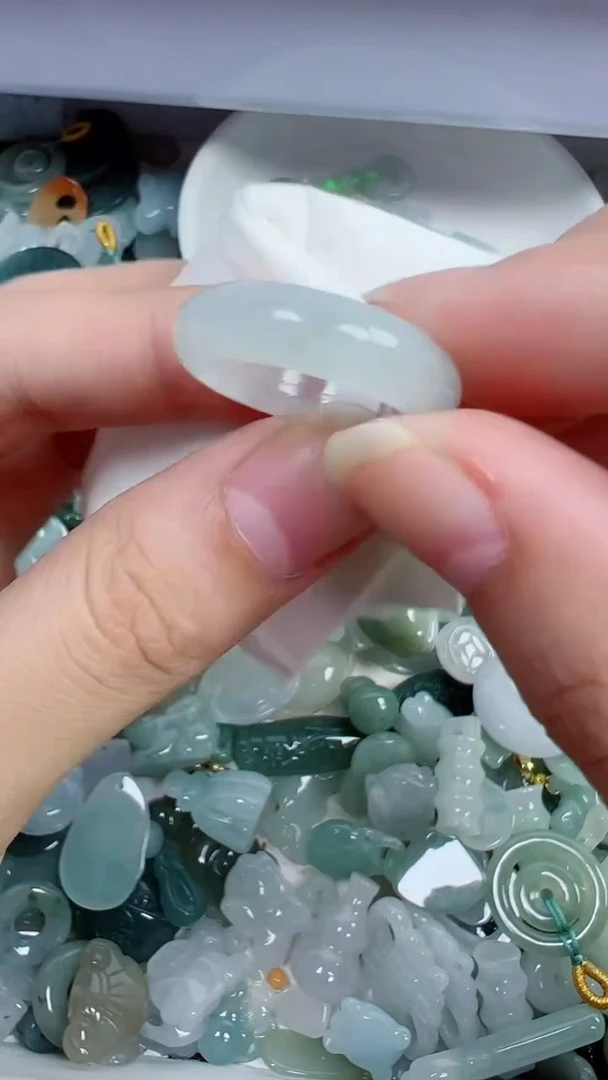散珠翡翠45号链接，A货翡翠14.5