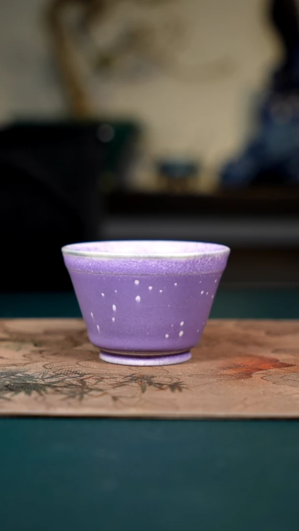 原矿石钧瓷茶器摆件