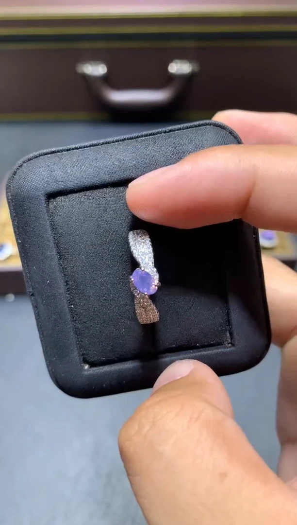 未镶嵌戒指水晶F36紫玉晶【多样性发其一】