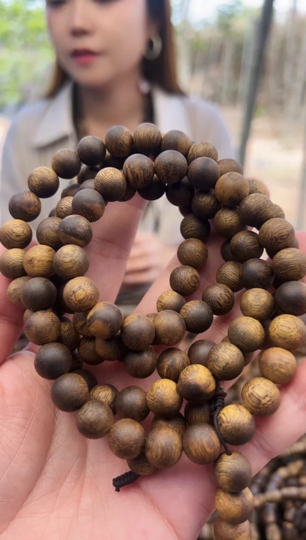 【闪购商品】沉香手串奇楠沉水浮多圈圆珠卡10-61克发一条