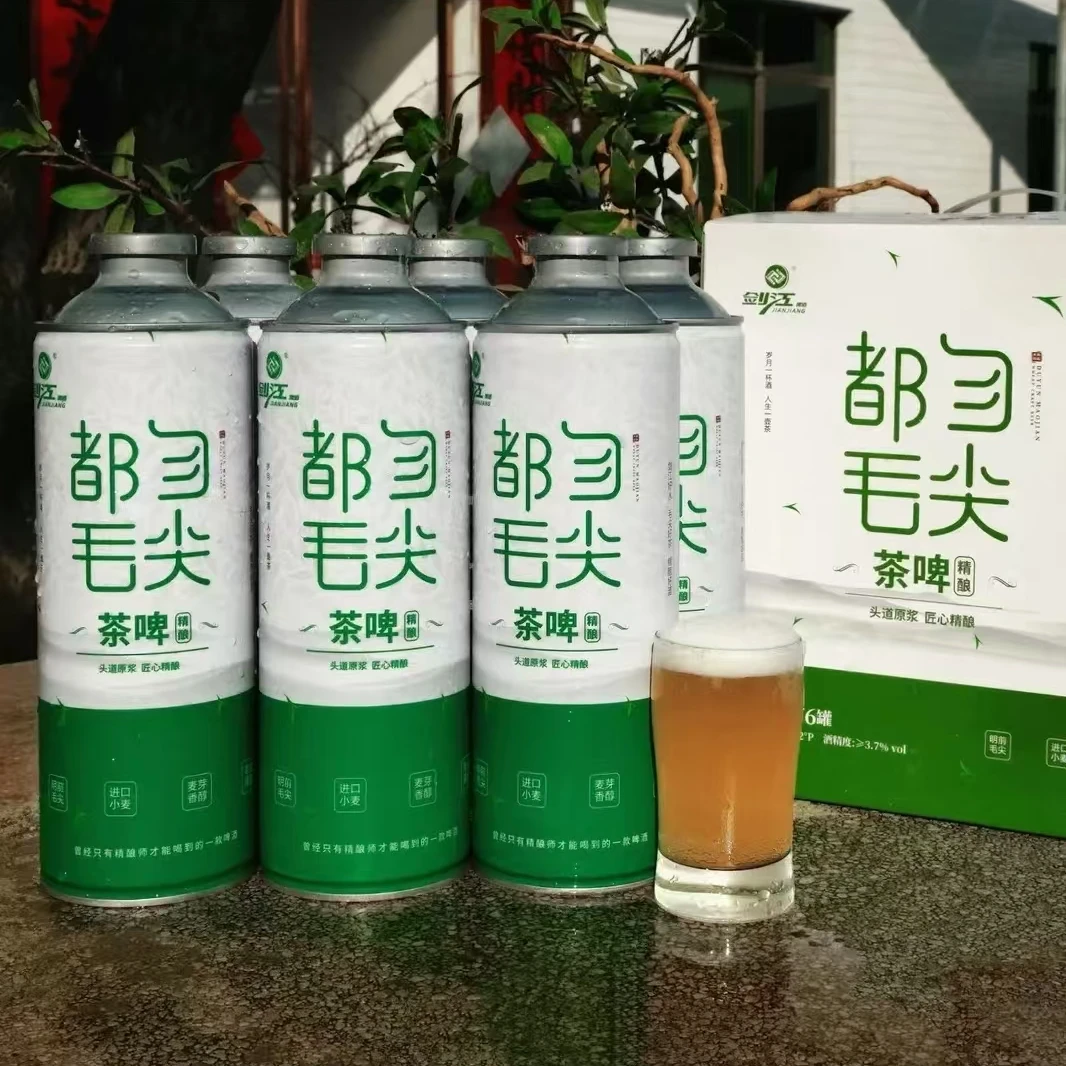 都匀毛尖精酿茶啤酒1L灌装中式特色啤酒