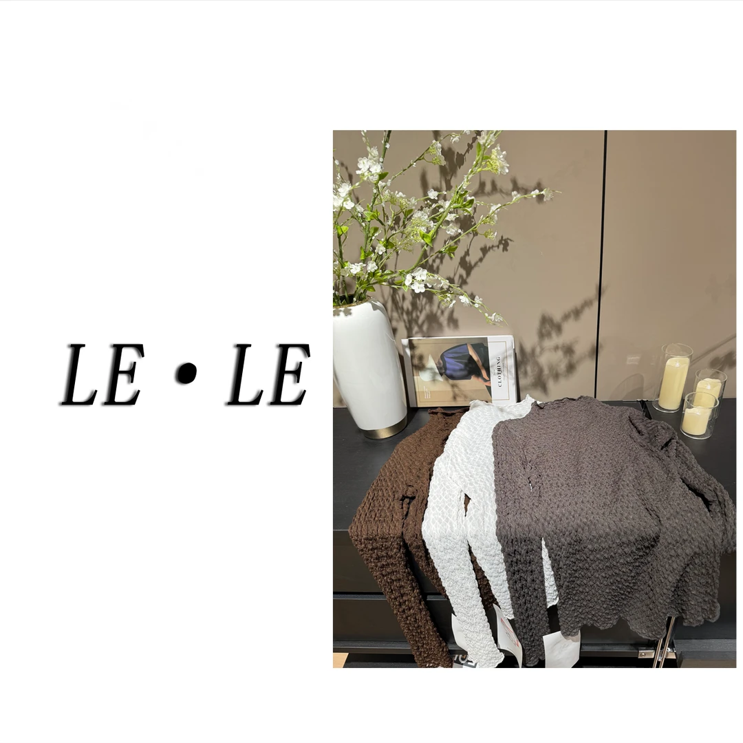 乐乐【减龄蕾丝】百搭打底衫3008