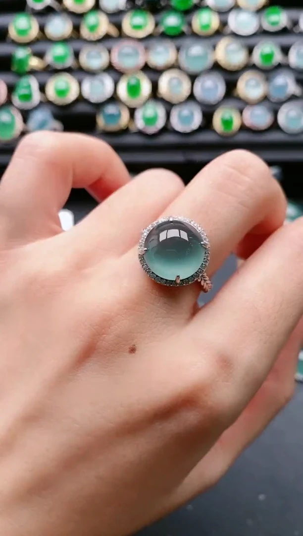 【闪购商品】翡翠戒指银S925镶嵌11111111