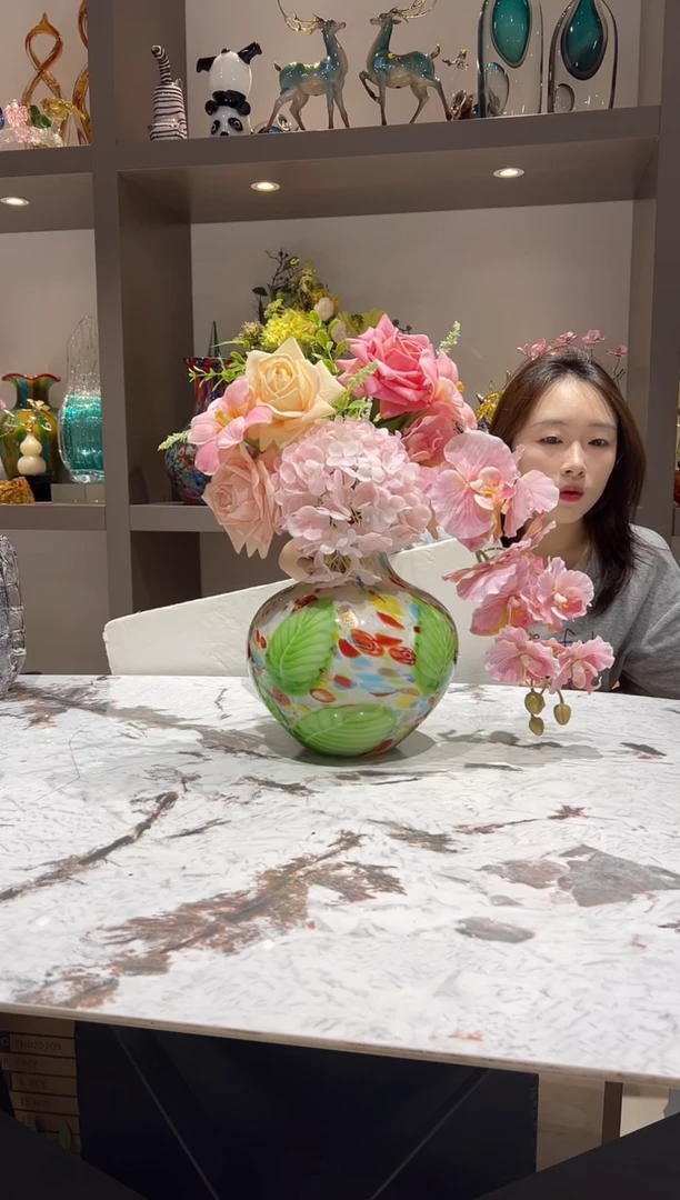 万彩大肚花瓶 现货