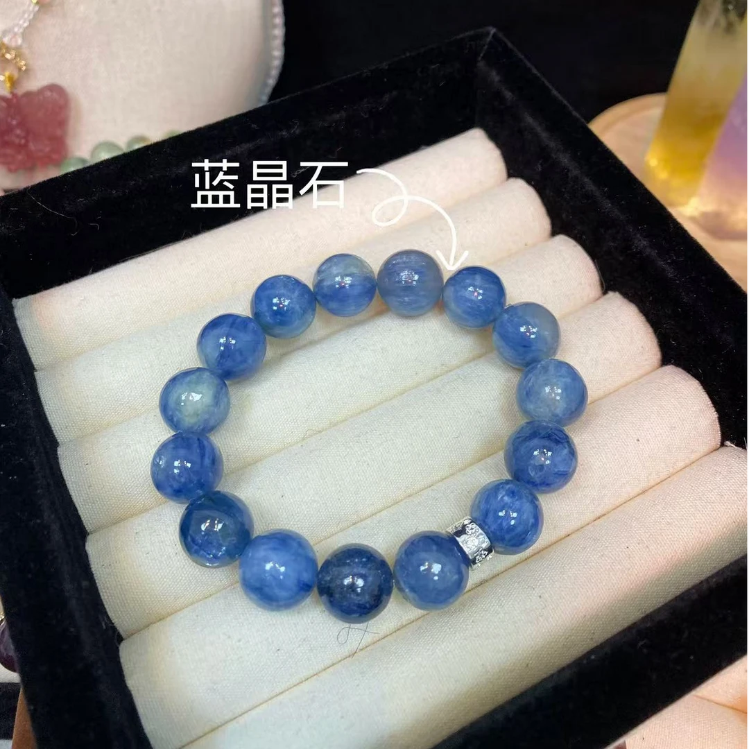 【蓝晶石】天然水晶手串原创小众设计水晶手串