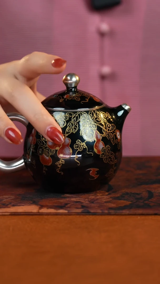 黑福禄万代五福龙蛋壶.....