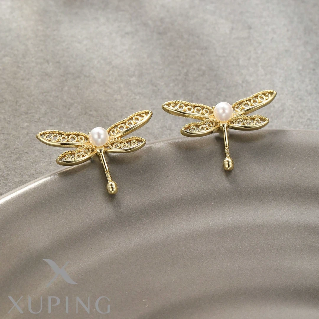 XUPING/旭平首饰 合金仿珍珠耳饰 【参与满赠】蜻蜓GDY X000989244