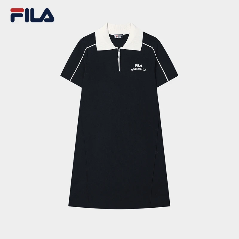 Fila/斐乐新款女子【简约舒适显瘦编织连衣裙】运动风F11W529306F