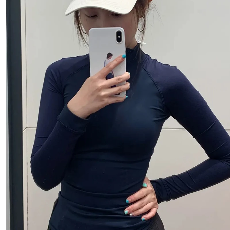 LU设计师同款女士长袖打底紧身运动训练透气JX-3091