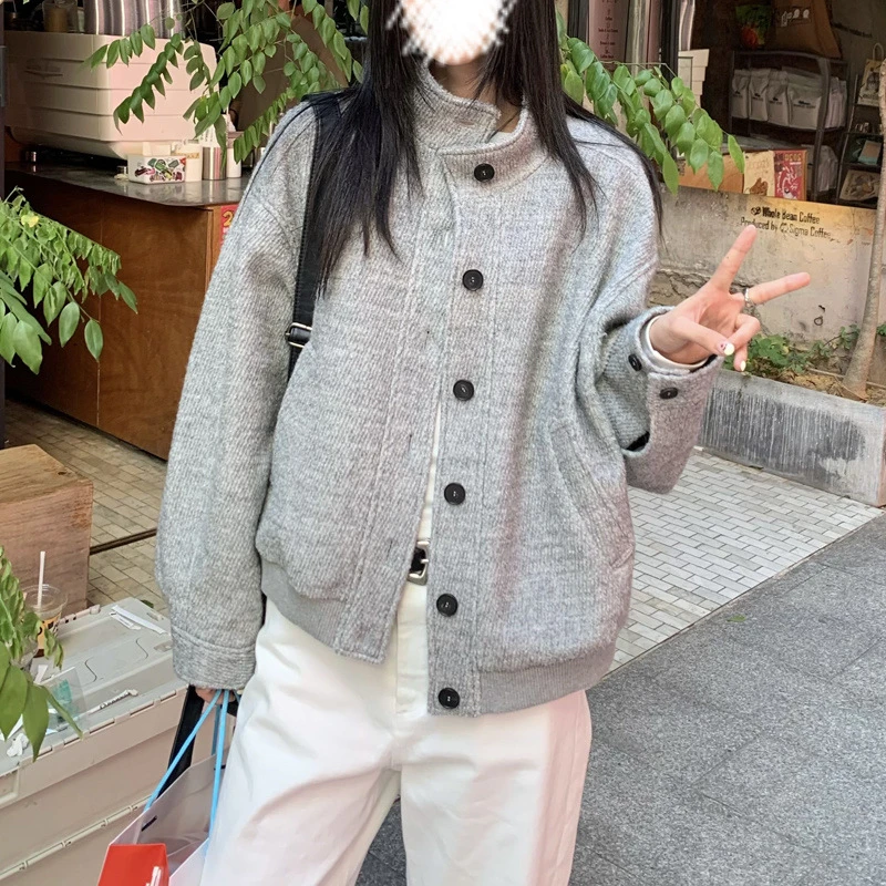 高级感夹克立领外套女春季秋新款宽松气质高档开衫短款休闲棒球服