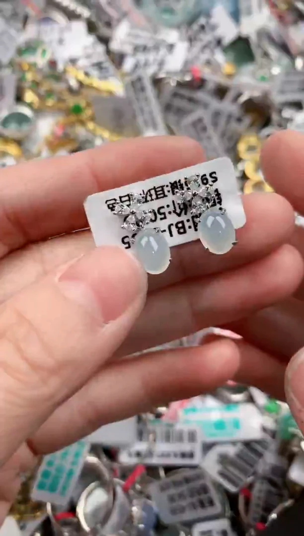 银S925镶嵌戒指翡翠15   4