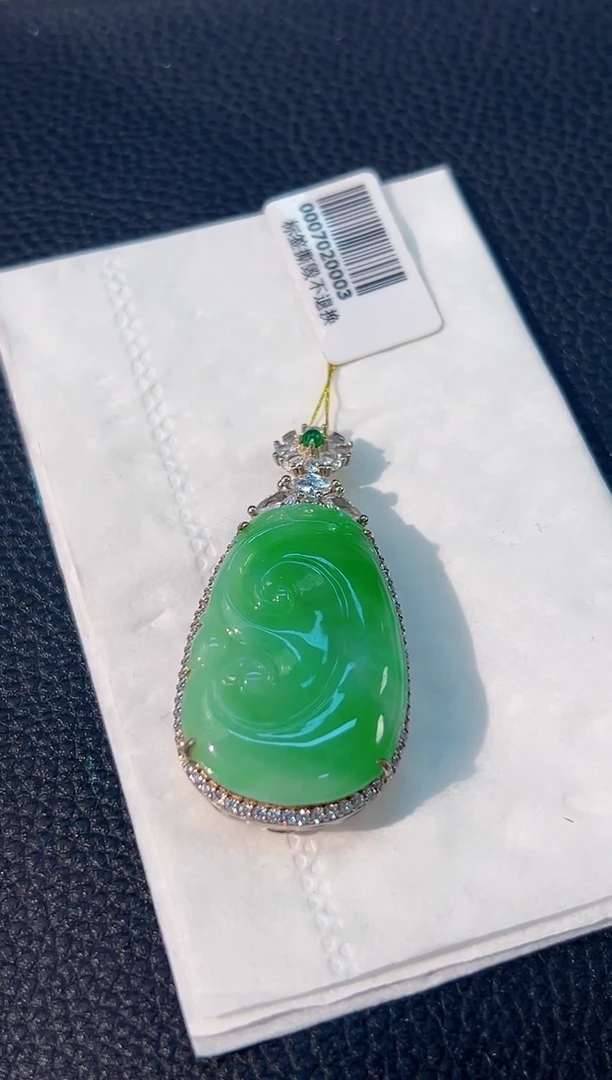 颈饰未镶嵌翡翠 缅料A货/支持复检/一件