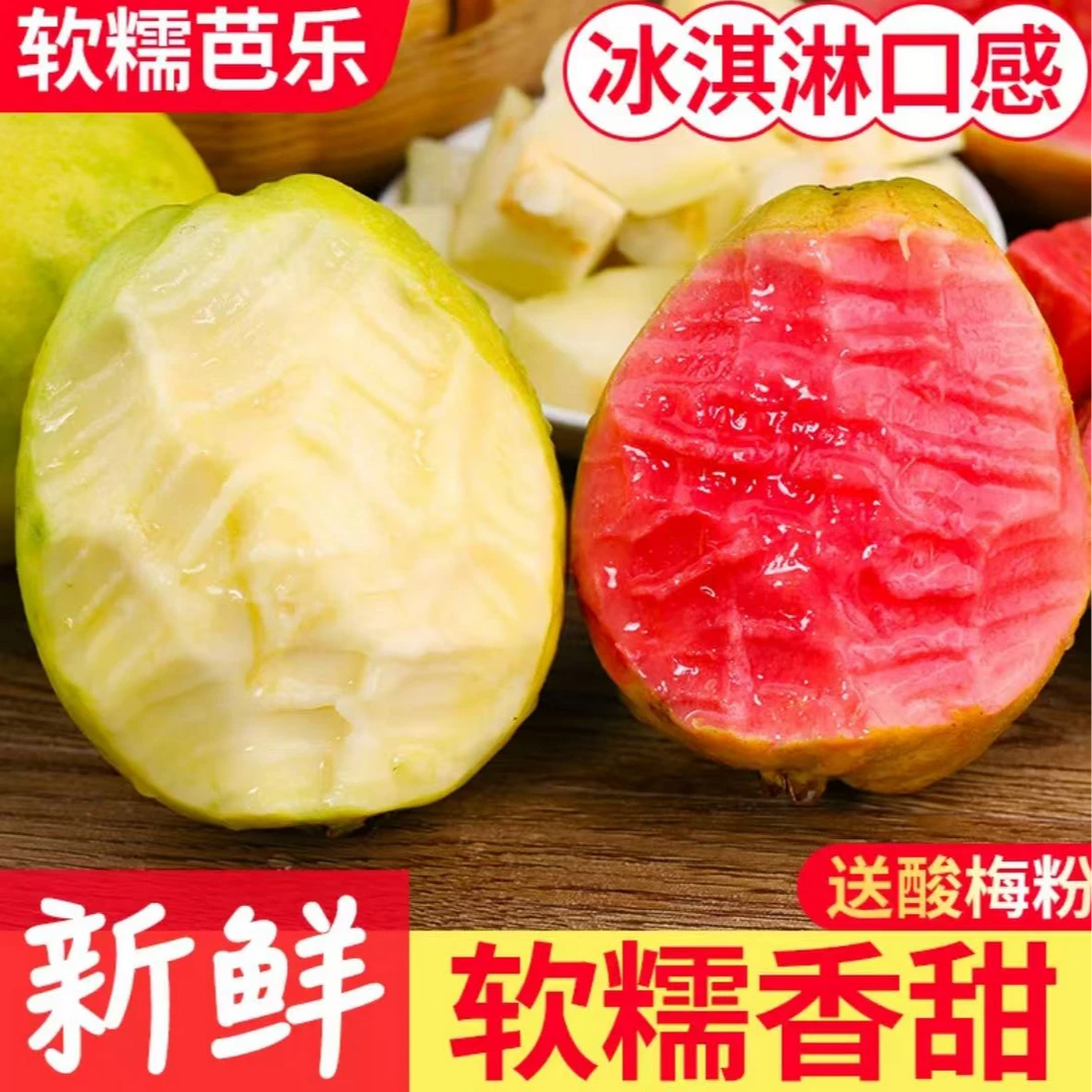 【红白混装】草莓奶油软芭乐新鲜树上熟当季水果番石榴源产地直发