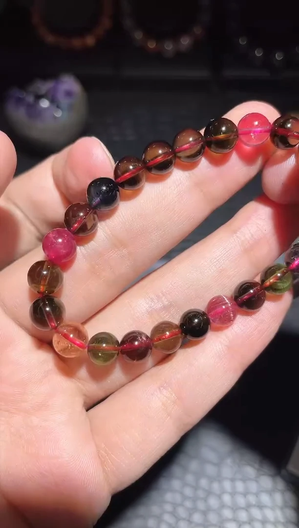 【闪购商品】碧玺手链未镶嵌碧玺单圈A7（多样性发其一）