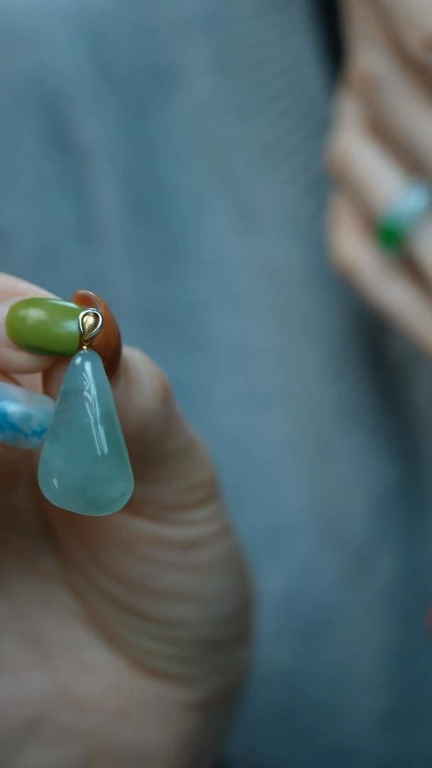 18K金镶嵌挂件翡翠26-吊坠/姿/2