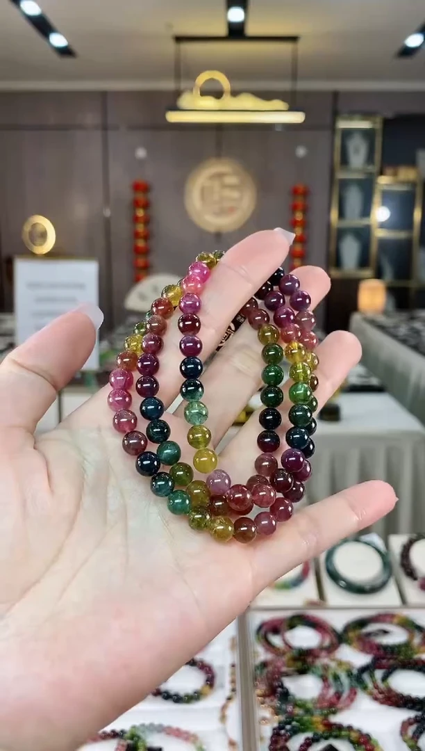 【闪购商品】碧玺单圈手串6mm+未镶嵌（多样性发一条）hon