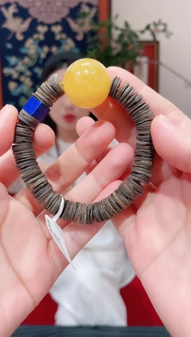 未镶嵌蜜蜡手链蜜蜡