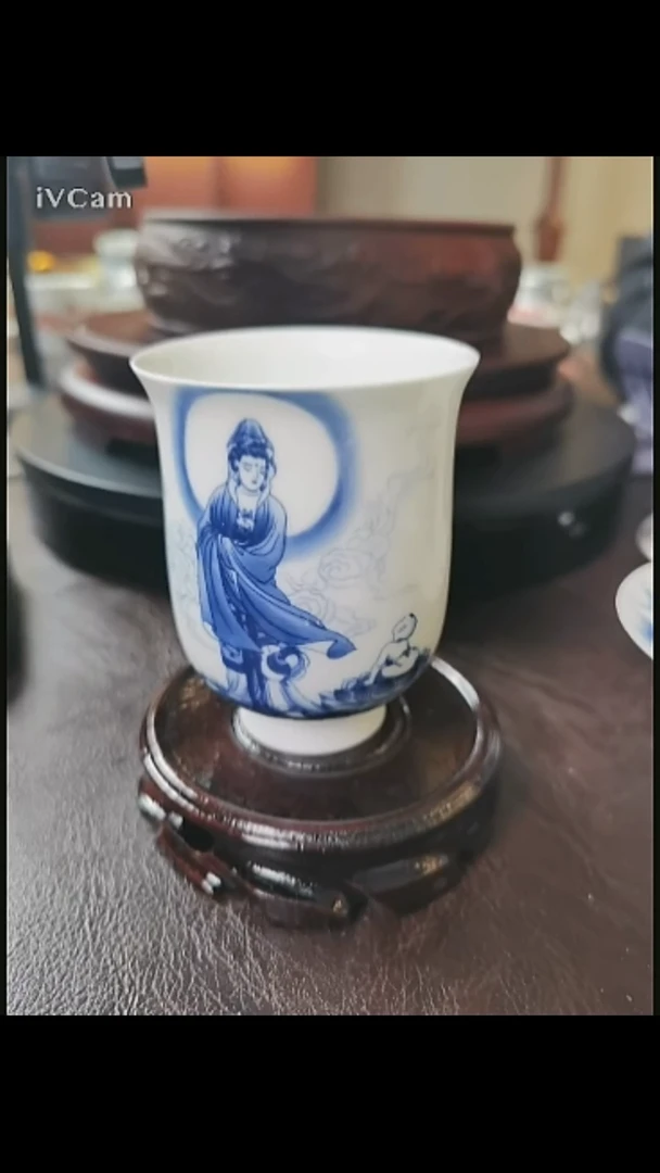 景德镇满愿观音闻香杯
