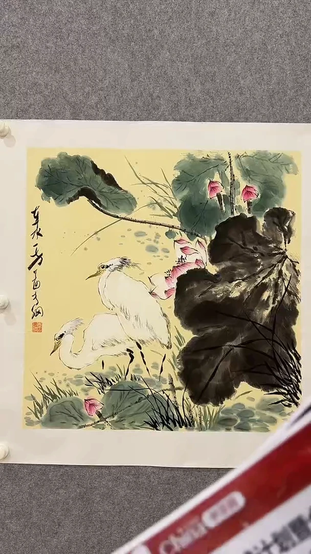 国画李纲-4平尺-花鸟国画