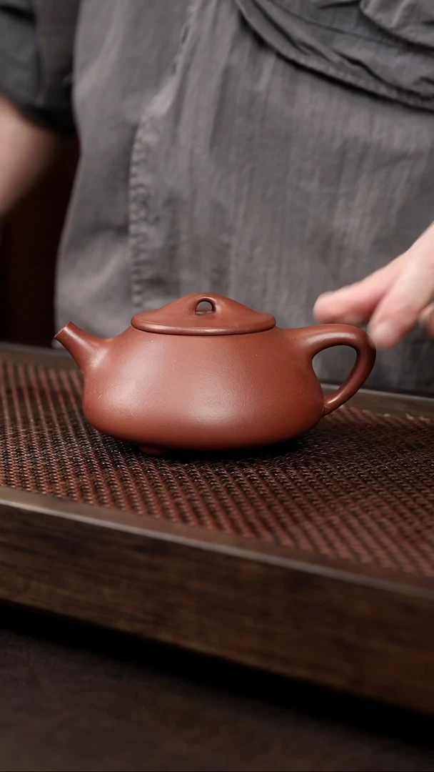 茶壶紫砂底槽清光素满瓢